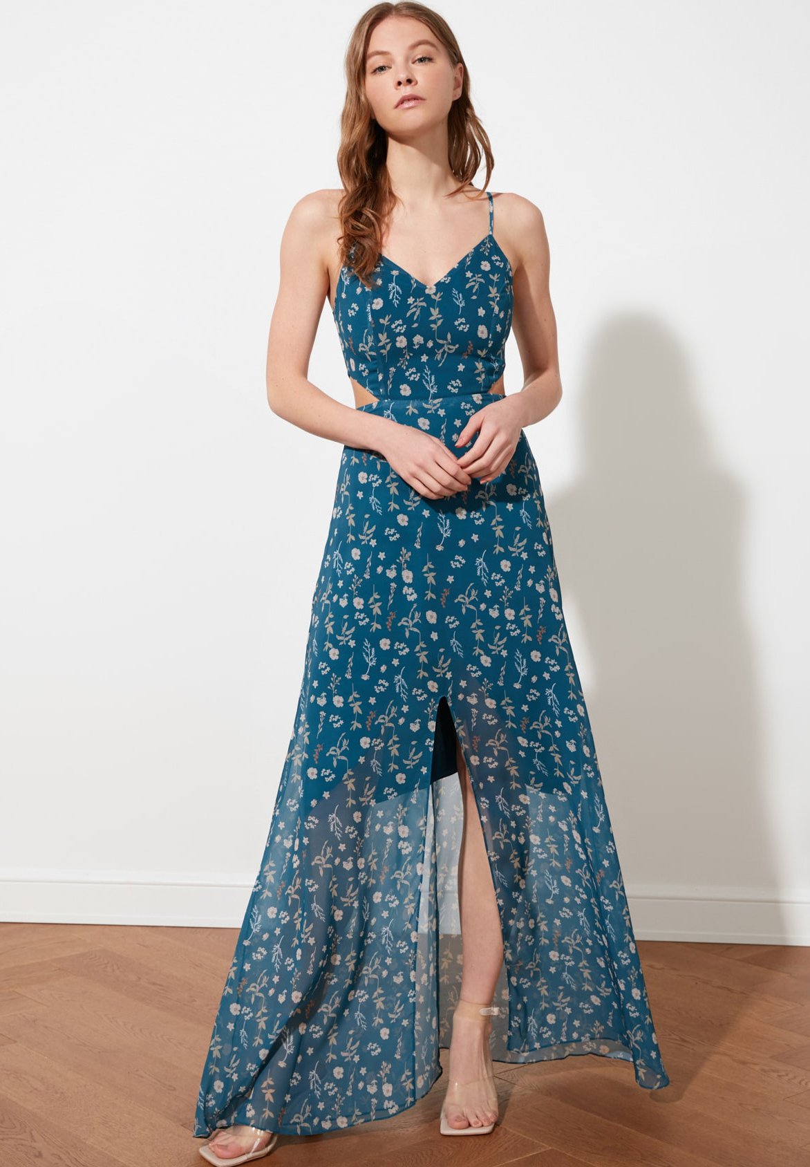 Trendyol kleid blau Clearance